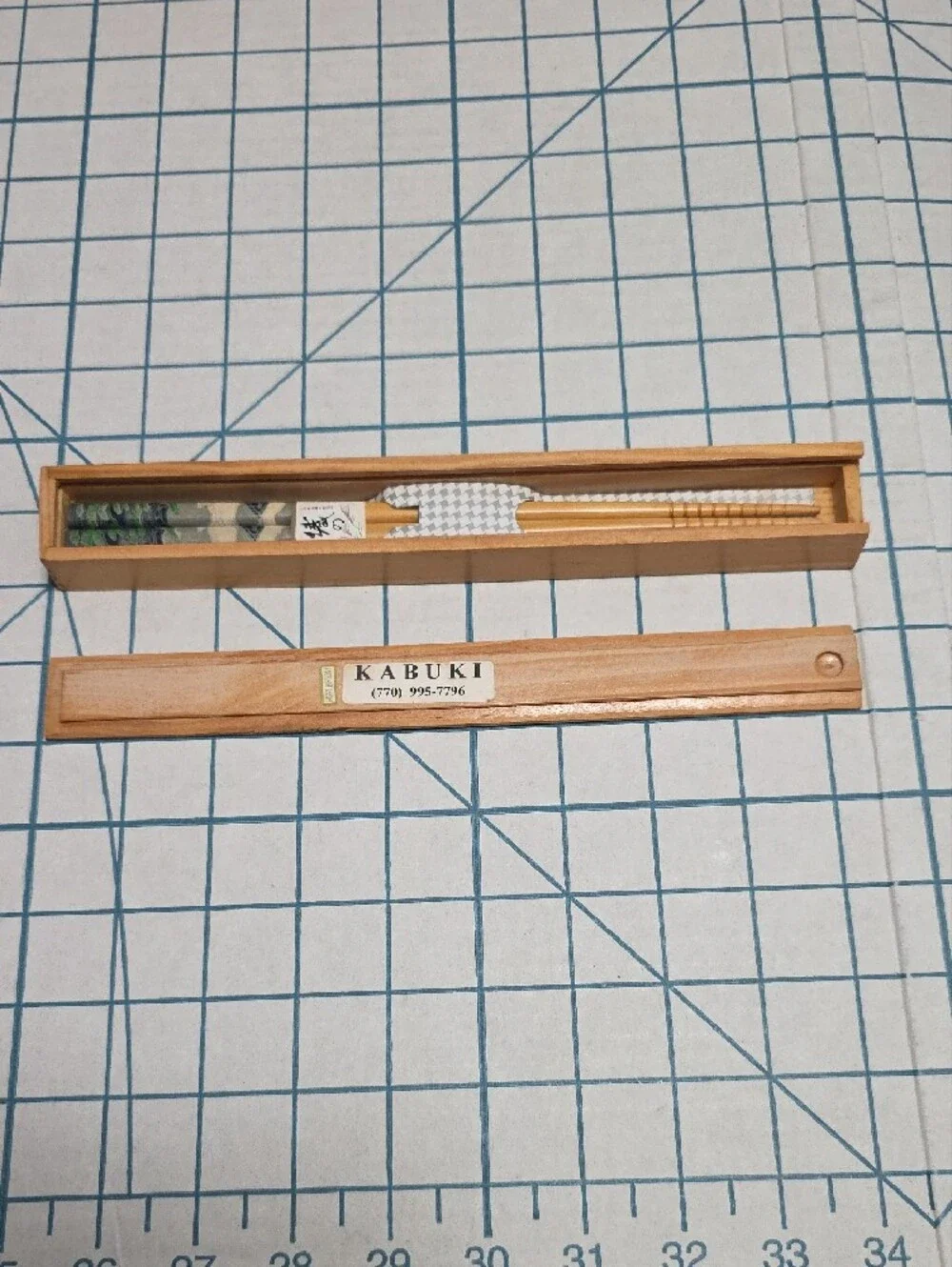 Kabuki Bamboo Chopsticks Set - Natural Wood